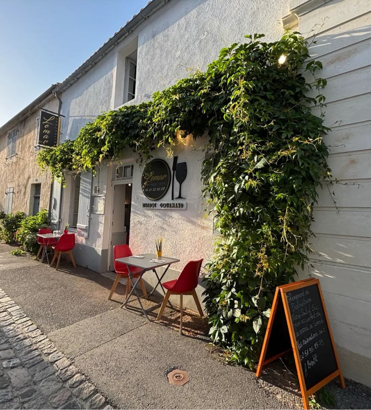 Terrasse du restaurant Lemar à Noirmoutier